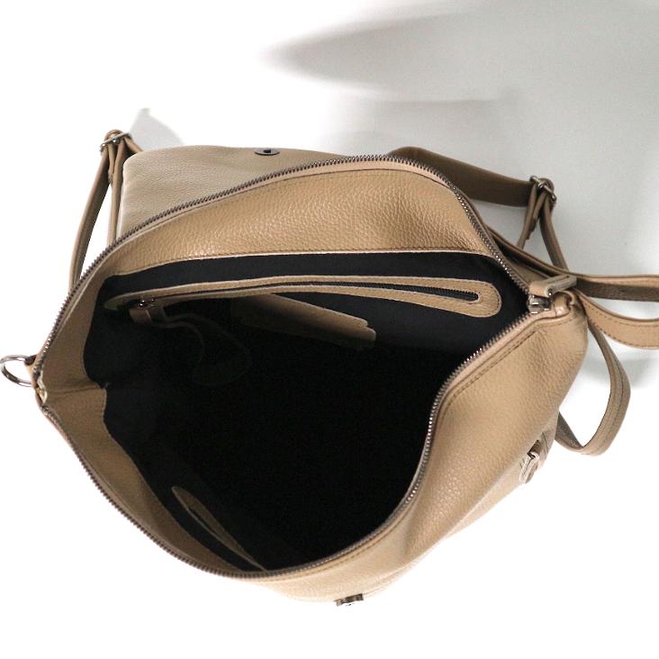 Griesbach – Bobby Rucksack Bag aus strukturiertem Leder Farbe Greige - 4
