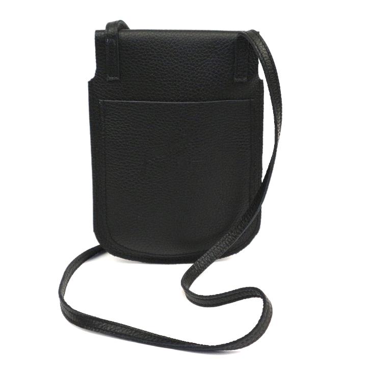Griesbach – Phone Bag aus schwarzem strukturiertem Leder - 1