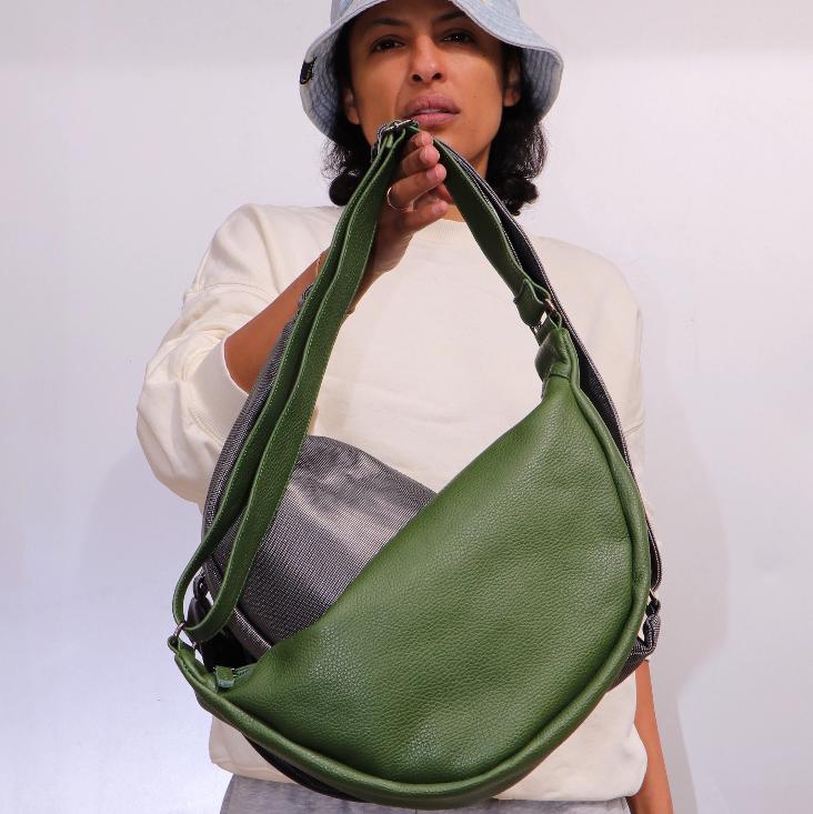 Griesbach – Small Mia Bag in strukturiertem Leder Farbe Grün - 2