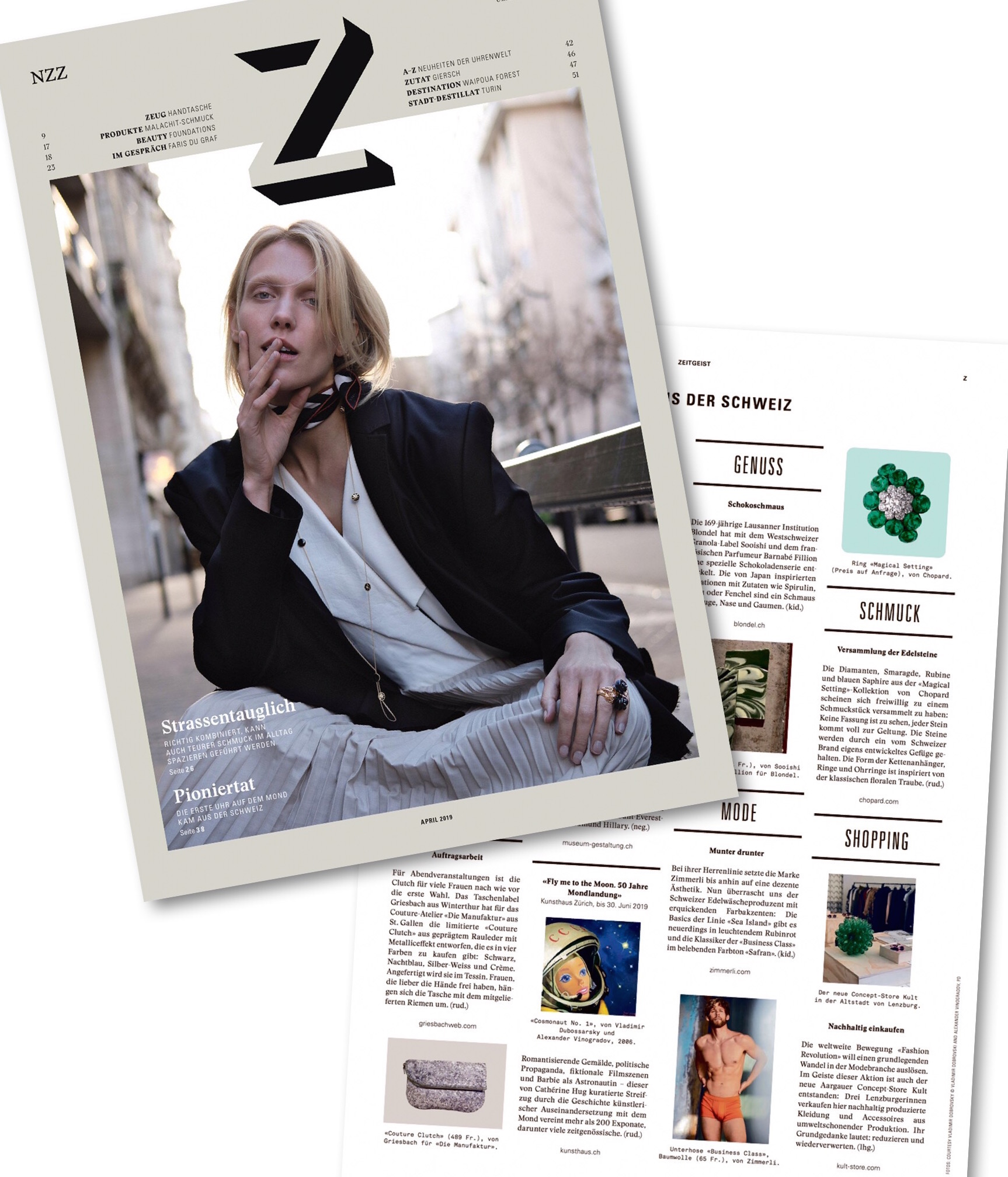 Die Couture Clutch im aktuellen Magazin Z