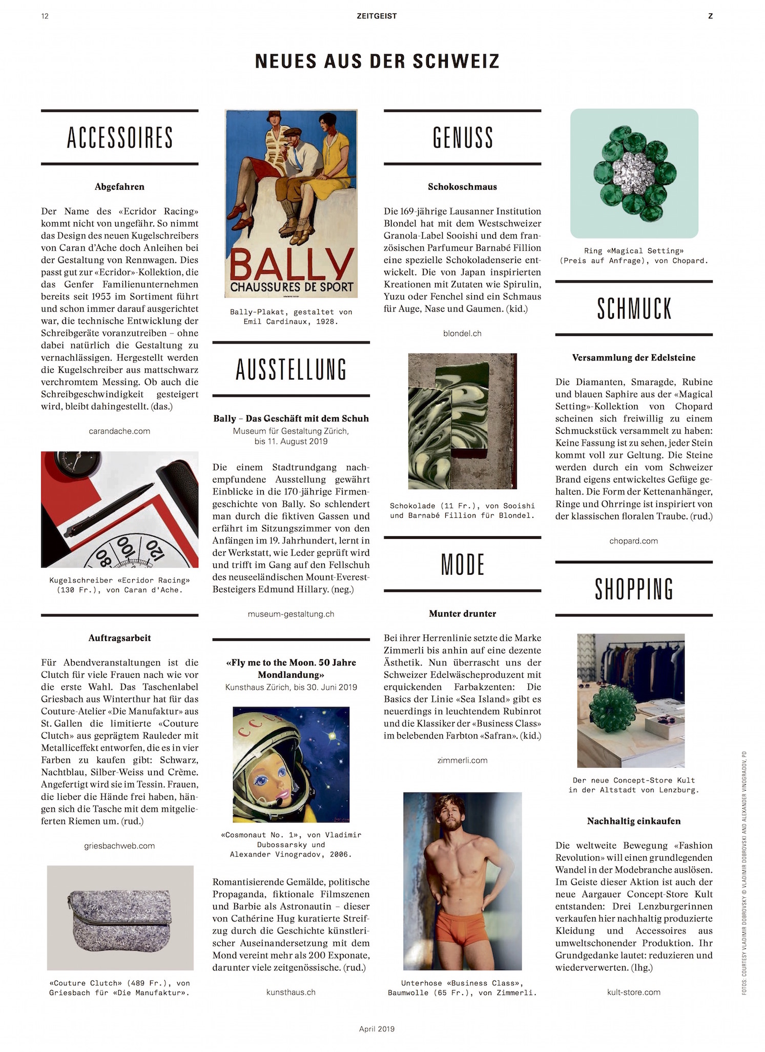 Die Couture Clutch im aktuellen Magazin Z