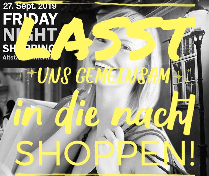 Friday Night Shopping am 27. September bis 23 Uhr offen