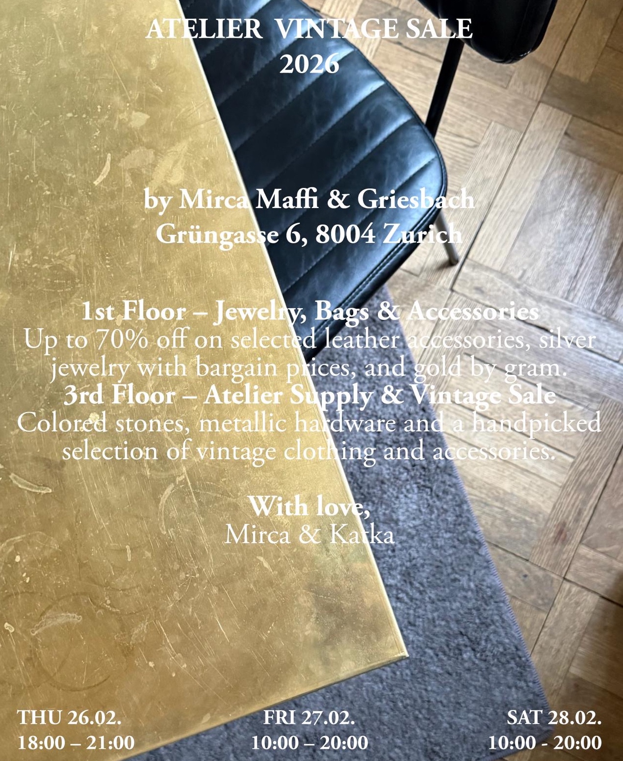 ATELIER VINTAGE SALE 26./27./28. FEBRUAR 2026