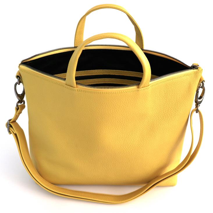 Griesbach – Ada Square Bag aus genarbtem Glattleder Farbe Gelb - 1
