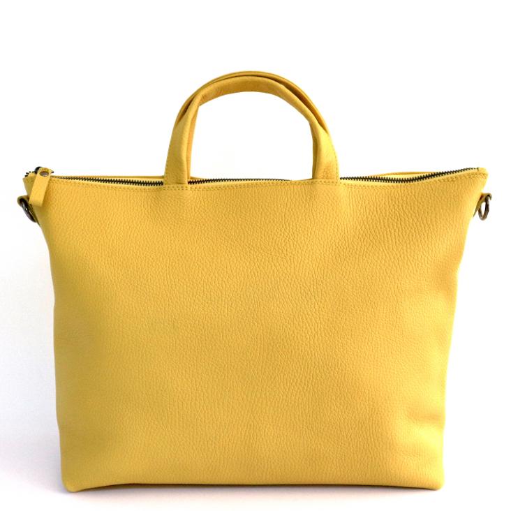Griesbach – Ada Square Bag aus genarbtem Glattleder Farbe Gelb
