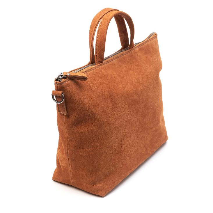Griesbach – Ada Square Bag aus genarbtem Nubukleder Farbe Rostbraun - 1