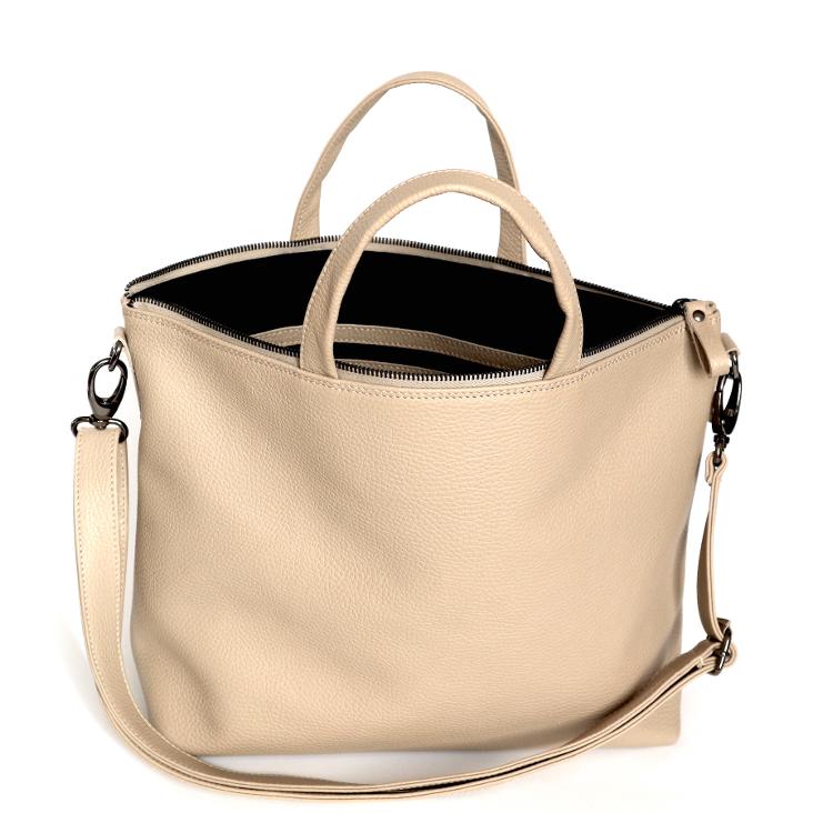 Griesbach – Ada Square Bag aus strukturiertem Leder Farbe Beige - 1