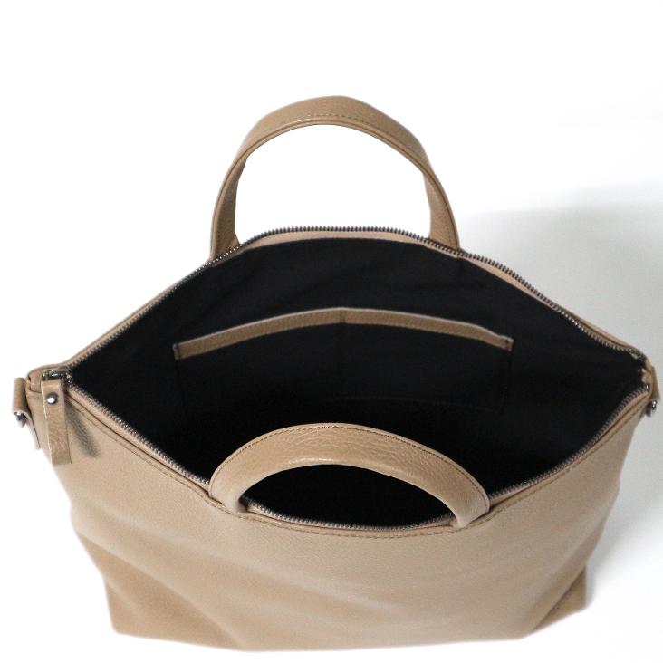 Griesbach – Ada Square Bag aus strukturiertem Leder Farbe Greige - 4