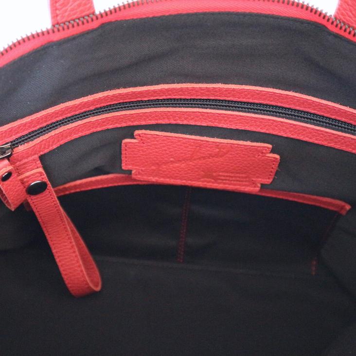 Griesbach – Ada Square Bag aus strukturiertem Leder Farbe Rot - 2