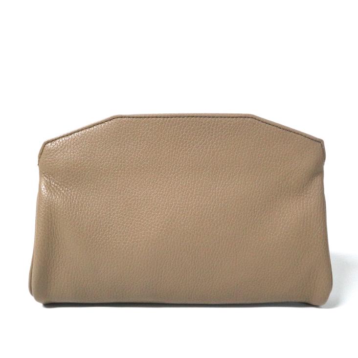 Griesbach - Azra Clutch in strukturiertem Leder Farbe Greige - 0