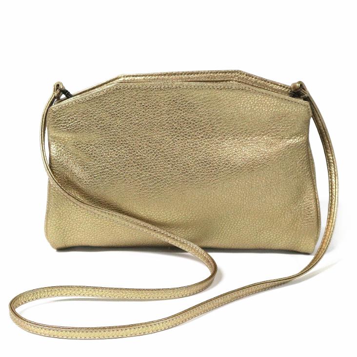 Griesbach - Azra Clutch in strukturiertem Leder in Metallic-Optik Farbe Gold