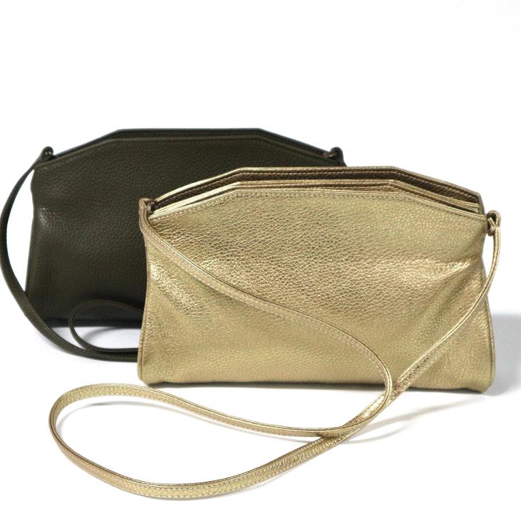 Griesbach - Azra Clutch in strukturiertem Leder in Metallic-Optik Farbe Gold - 5
