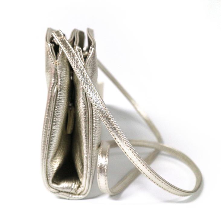 Griesbach - Azra Clutch in strukturiertem Leder in Metallic-Optik Farbe Platin - 2