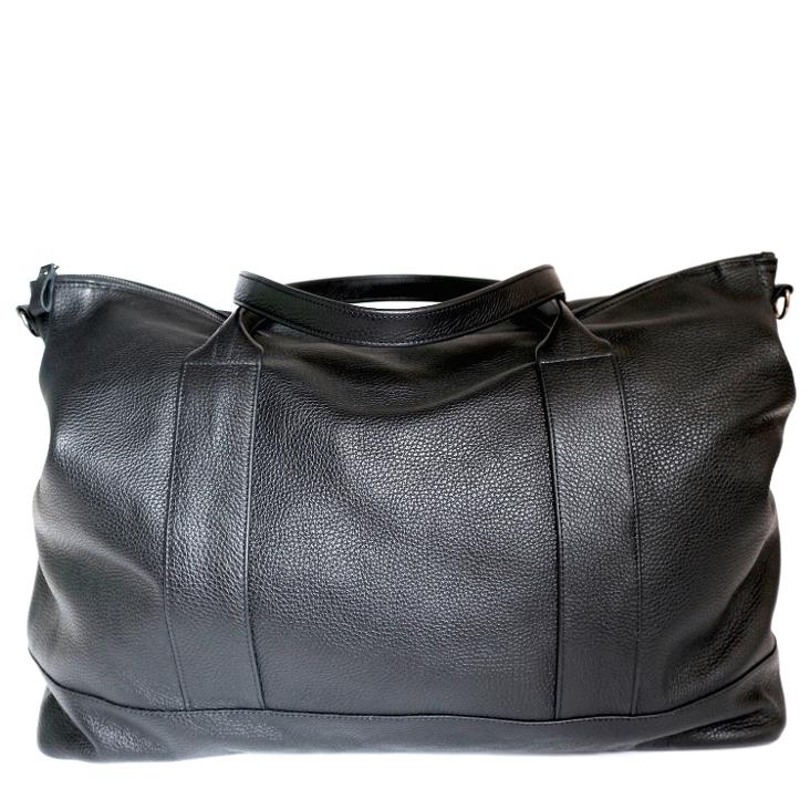 Griesbach – Big Bag aus strukturiertem schwarzem Leder