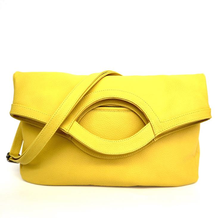Griesbach – Big Elena Bag aus strukturiertem Leder Farbe Gelb
