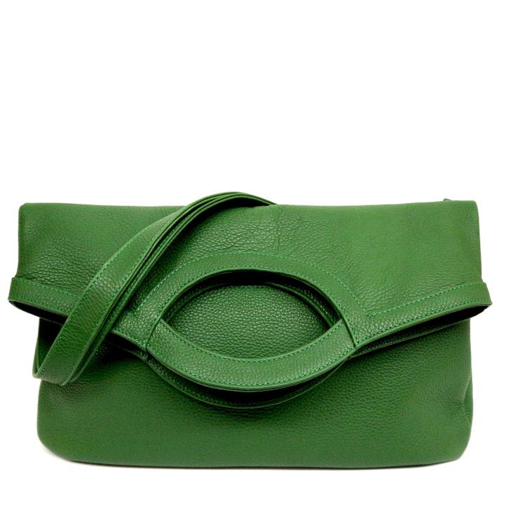 Griesbach – Big Elena Bag aus strukturiertem Leder Farbe Grün