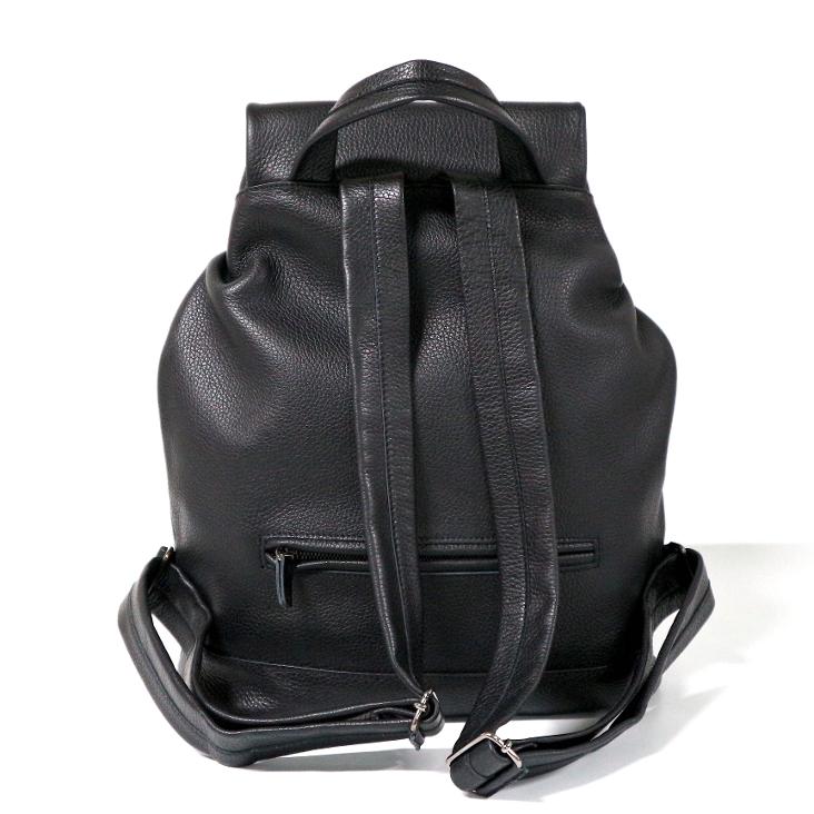 Griesbach – Bobby Rucksack Bag aus schwarzem strukturiertem Leder - 1