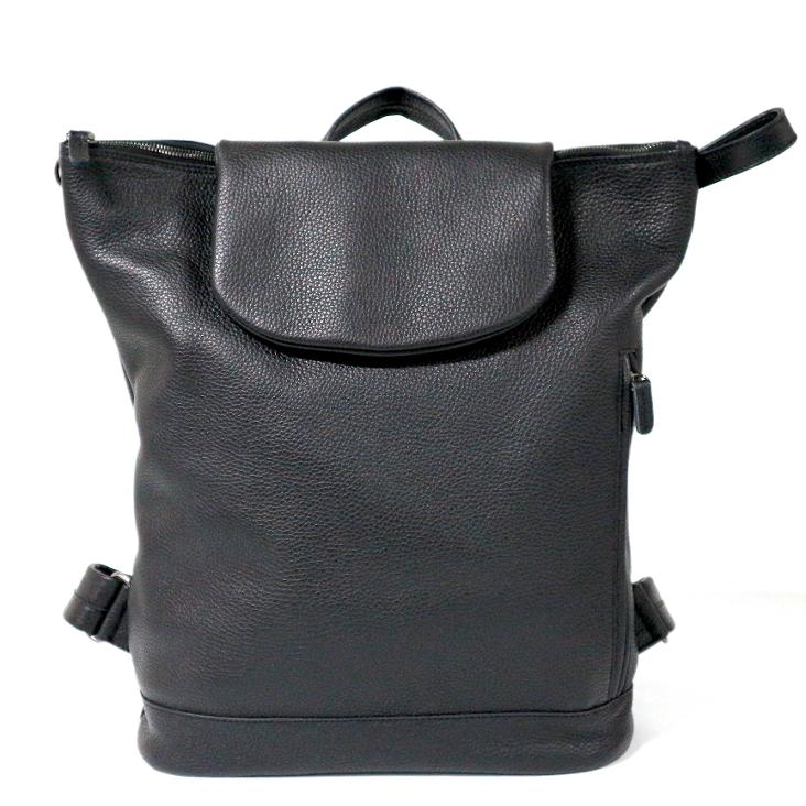 Griesbach – Bobby Rucksack Bag aus schwarzem strukturiertem Leder - 3