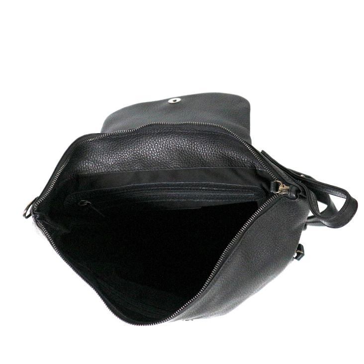 Griesbach – Bobby Rucksack Bag aus schwarzem strukturiertem Leder - 4