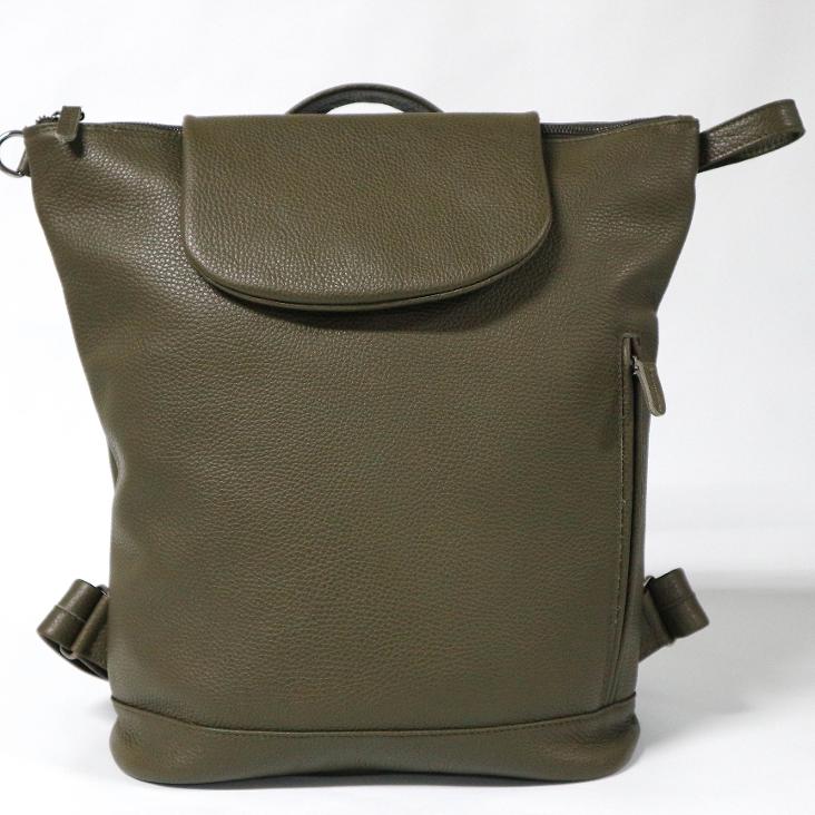 Griesbach – Bobby Rucksack Bag aus strukturiertem Leder Farbe Olivgrün - 3