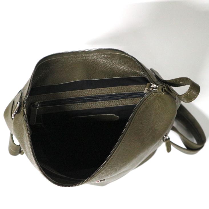 Griesbach – Bobby Rucksack Bag aus strukturiertem Leder Farbe Olivgrün - 4
