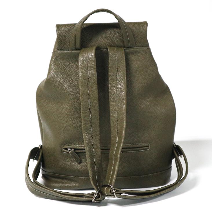 Griesbach – Bobby Rucksack Bag aus strukturiertem Leder Farbe Olivgrün - 1
