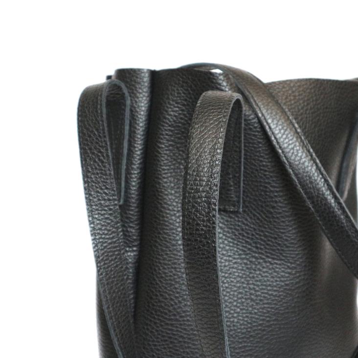 Griesbach – City Tote Bag aus genarbtem Glattleder Farbe Schwarz - 1