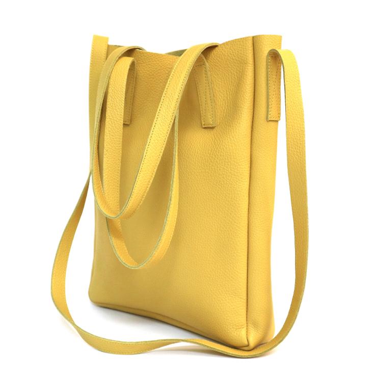 Griesbach – City Tote Bag aus strukturiertem Leder Farbe Gelb - 0