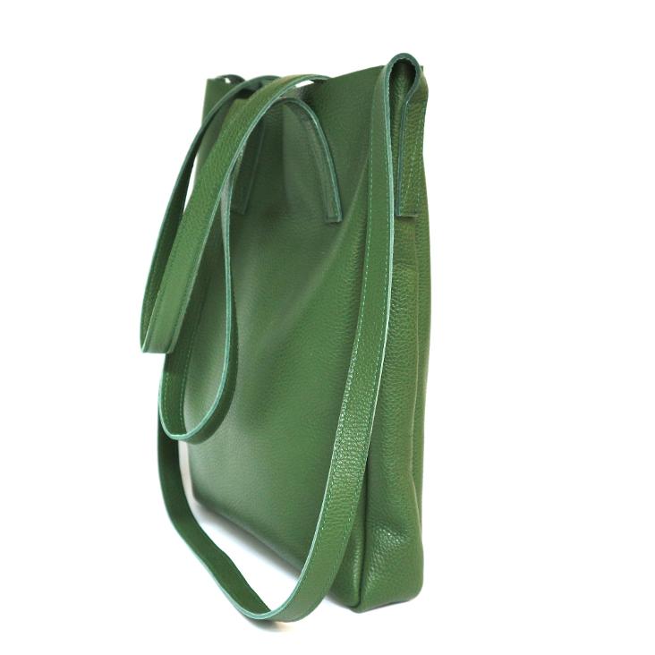 Griesbach – City Tote Bag aus strukturiertem Leder Farbe Grün - 1