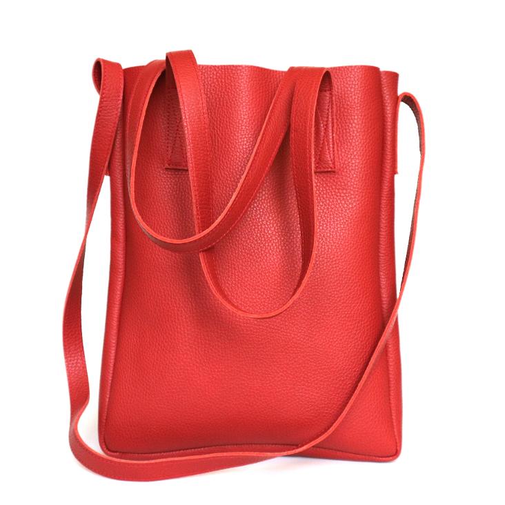 Griesbach – City Tote Bag aus strukturiertem Leder Farbe Rot