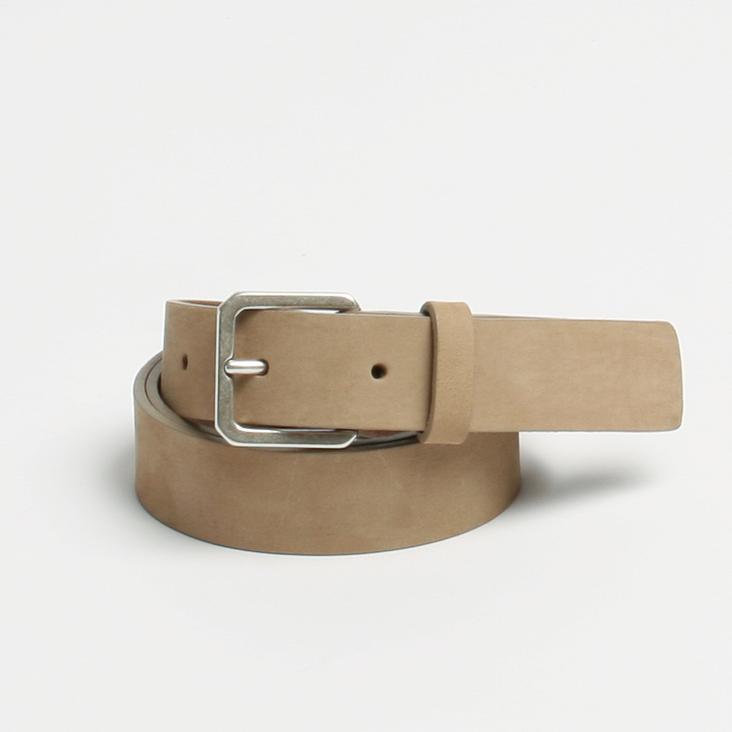 Griesbach – Gustav Belt aus sandfarbenem Veloursleder