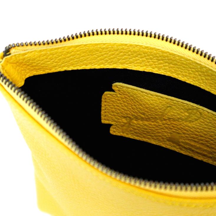 Griesbach – Marina Case aus strukturiertem Leder Farbe Gelb - 1