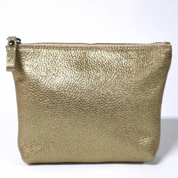 Griesbach - Marina Case aus strukturiertem Leder in Metallic-Optik Farbe Gold