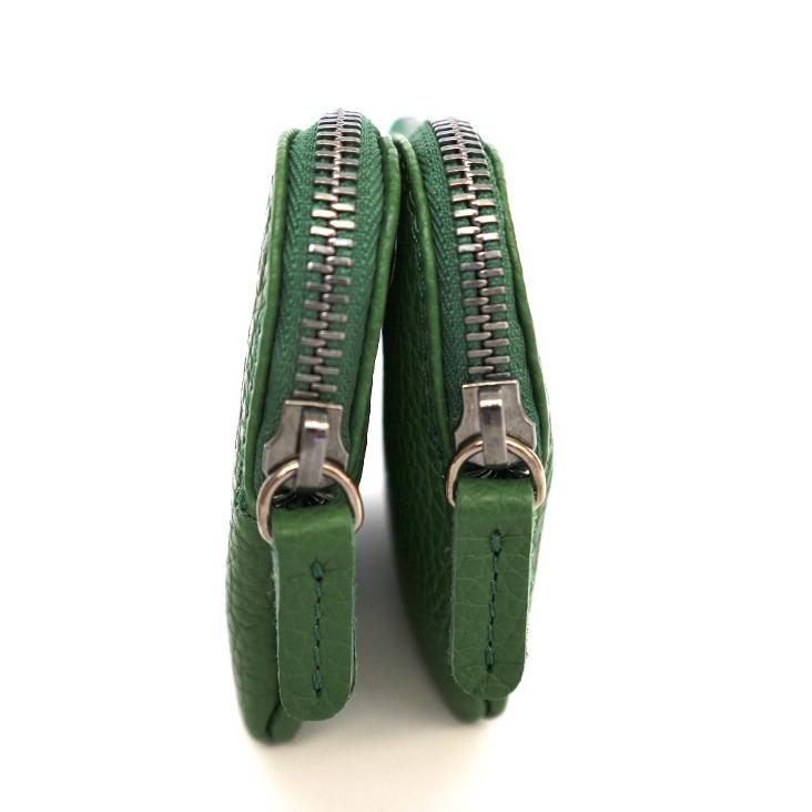 Griesbach – Money Case Double aus grünem strukturiertem Leder