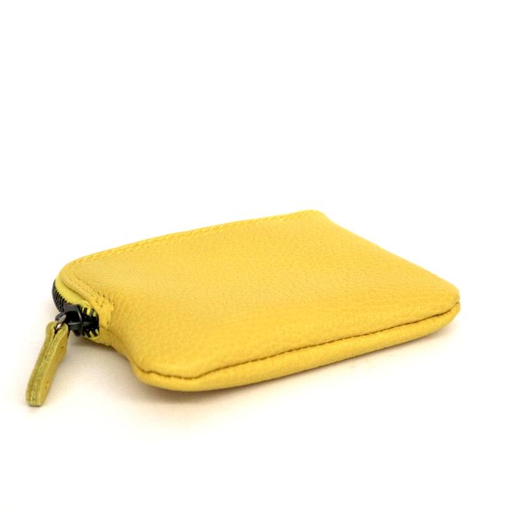 Griesbach – Money Case Single aus gelbem strukturiertem Leder - 0