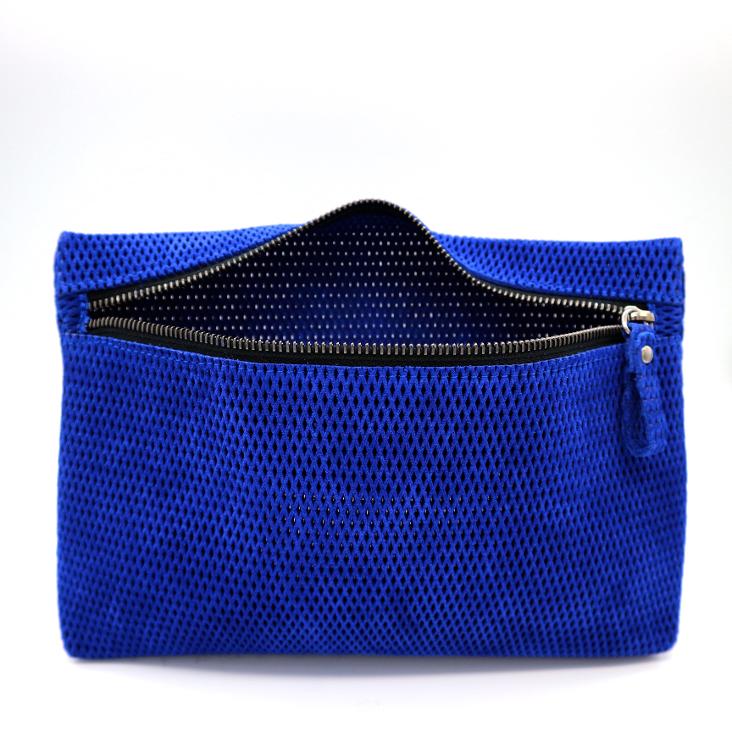 Griesbach – Paros Pouch in perforiertem Veloursleder Farbe Blau - 0