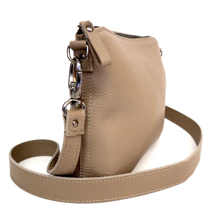 Griesbach – Pepita Bag aus genarbtem Glattleder Farbe Greige - 1