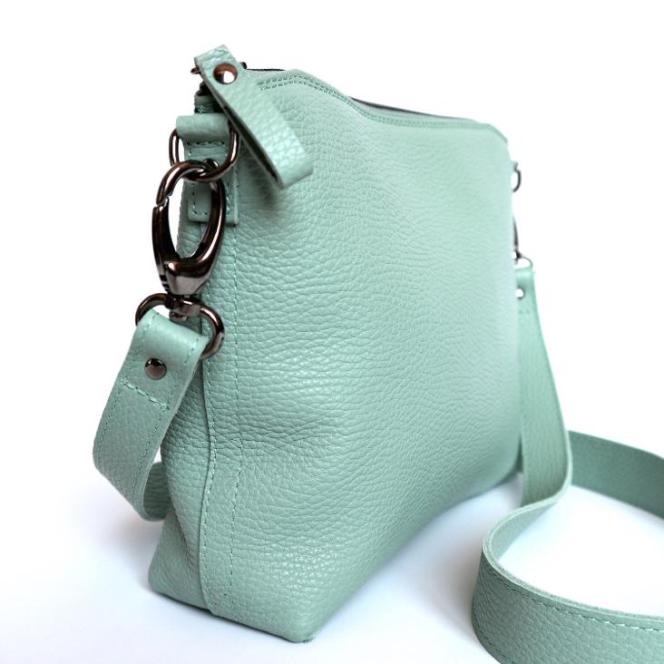Griesbach – Pepita Bag aus genarbtem Glattleder Farbe Ice-Blue - 1