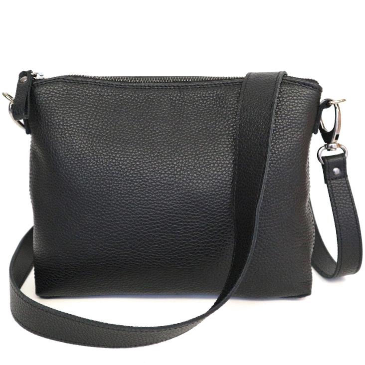 Griesbach – Pepita Bag aus schwarzem genarbtem Glattleder
