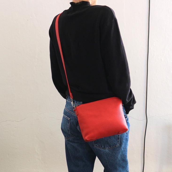 Griesbach – Pepita Bag aus strukturiertem Leder Farbe Rot - 4