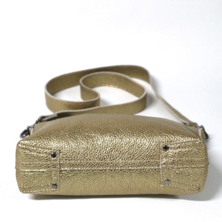 Griesbach - Pepita Bag in strukturiertem Leder in Metallic-Optik Farbe Gold - 1