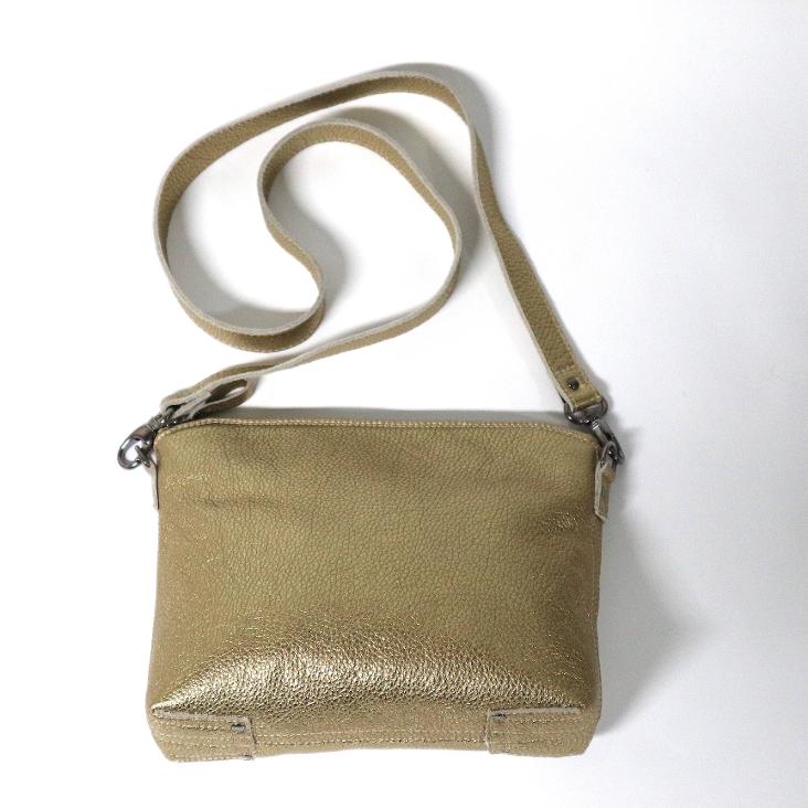 Griesbach - Pepita Bag in strukturiertem Leder in Metallic-Optik Farbe Gold - 2
