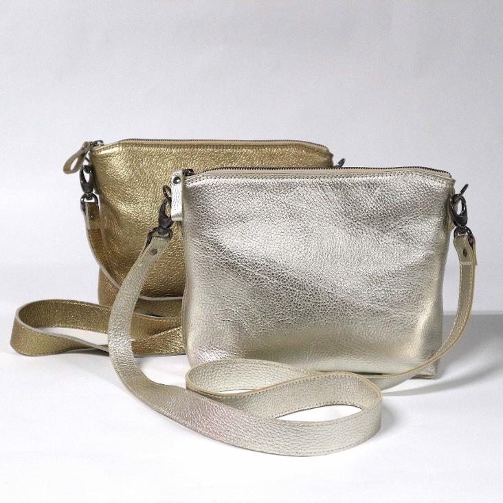 Griesbach - Pepita Bag in strukturiertem Leder in Metallic-Optik Farbe Gold - 4
