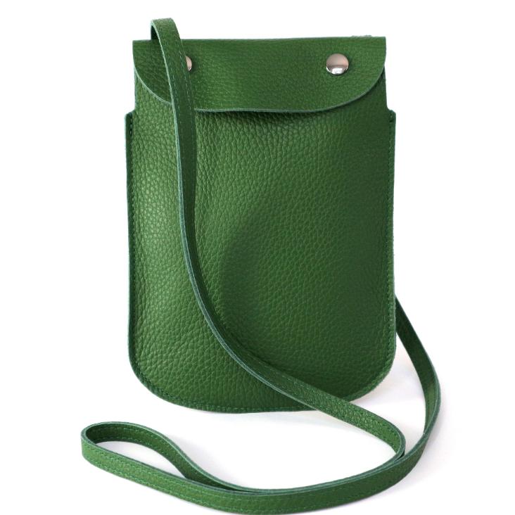 Griesbach – Phone Bag aus genarbtem Leder Farbe Grün