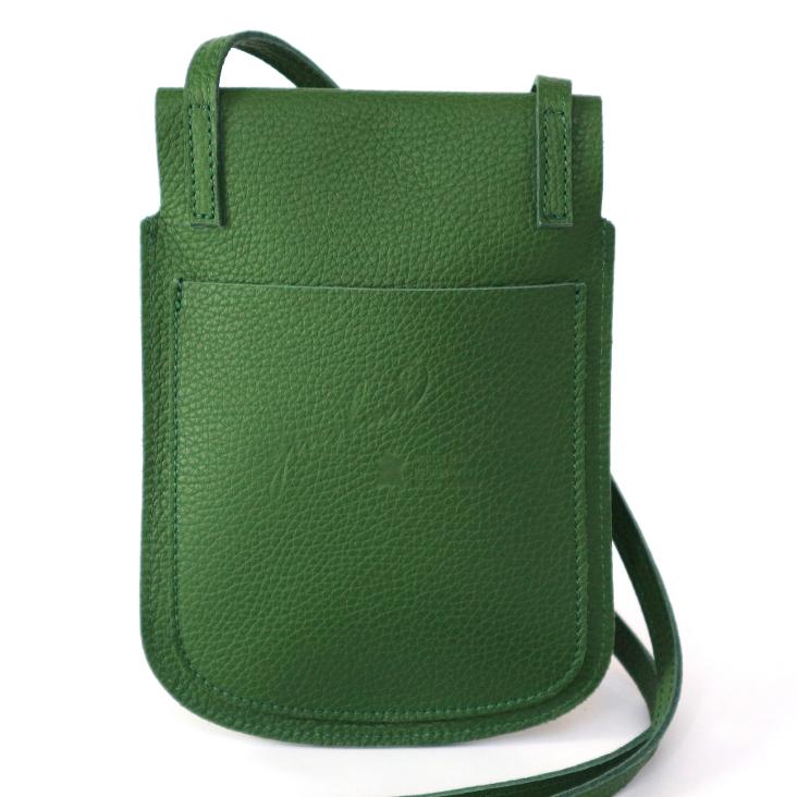 Griesbach – Phone Bag aus genarbtem Leder Farbe Grün - 0