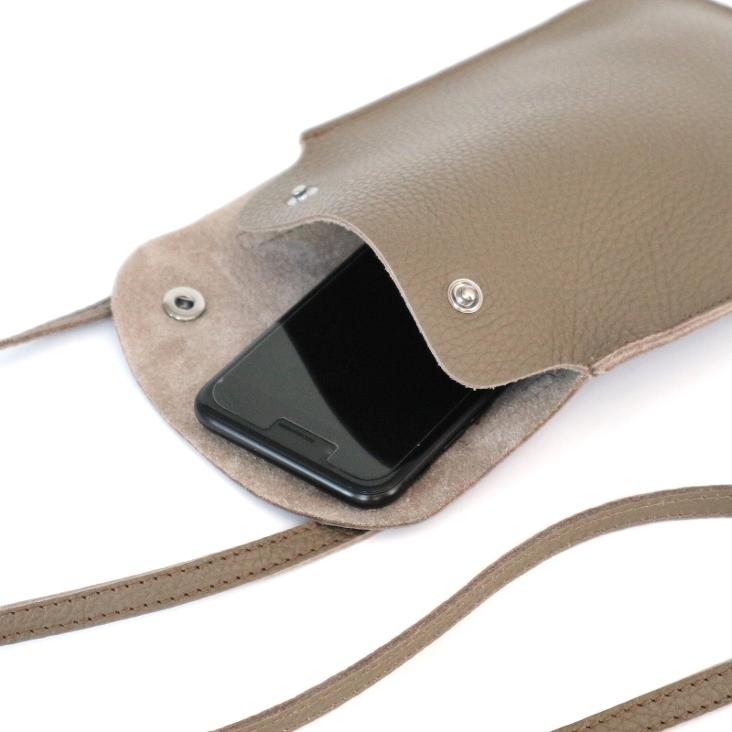 Griesbach – Phone Bag aus genarbtem Leder Farbe Terra - 1