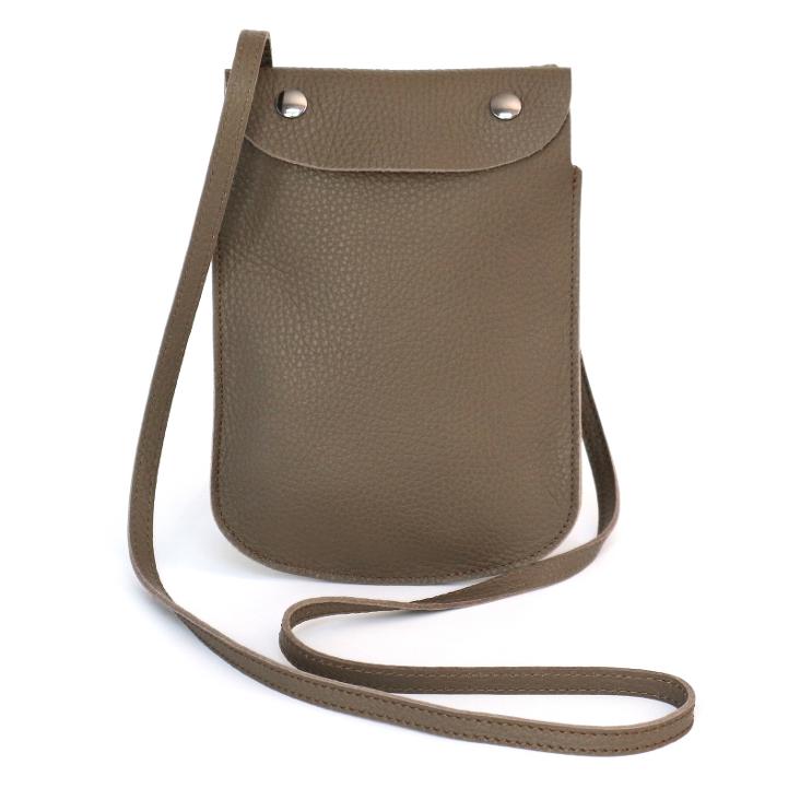 Griesbach – Phone Bag aus genarbtem Leder Farbe Terra