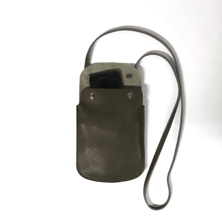 Griesbach – Phone Bag aus strukturiertem Leder Farbe Olivgrün - 1