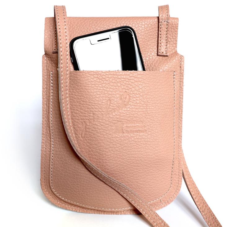 Griesbach – Phone Bag aus strukturiertem Leder Farbe Rosa - 1