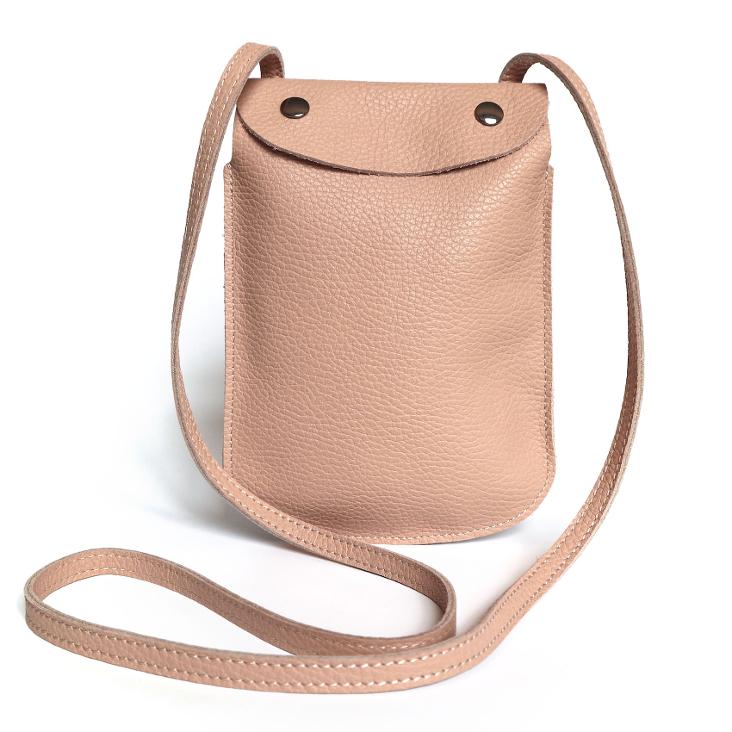 Griesbach – Phone Bag aus strukturiertem Leder Farbe Rosa